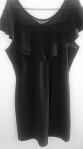 Black midi dress